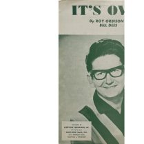 ROY ORBISON - It's Over Sheet Music (1964)