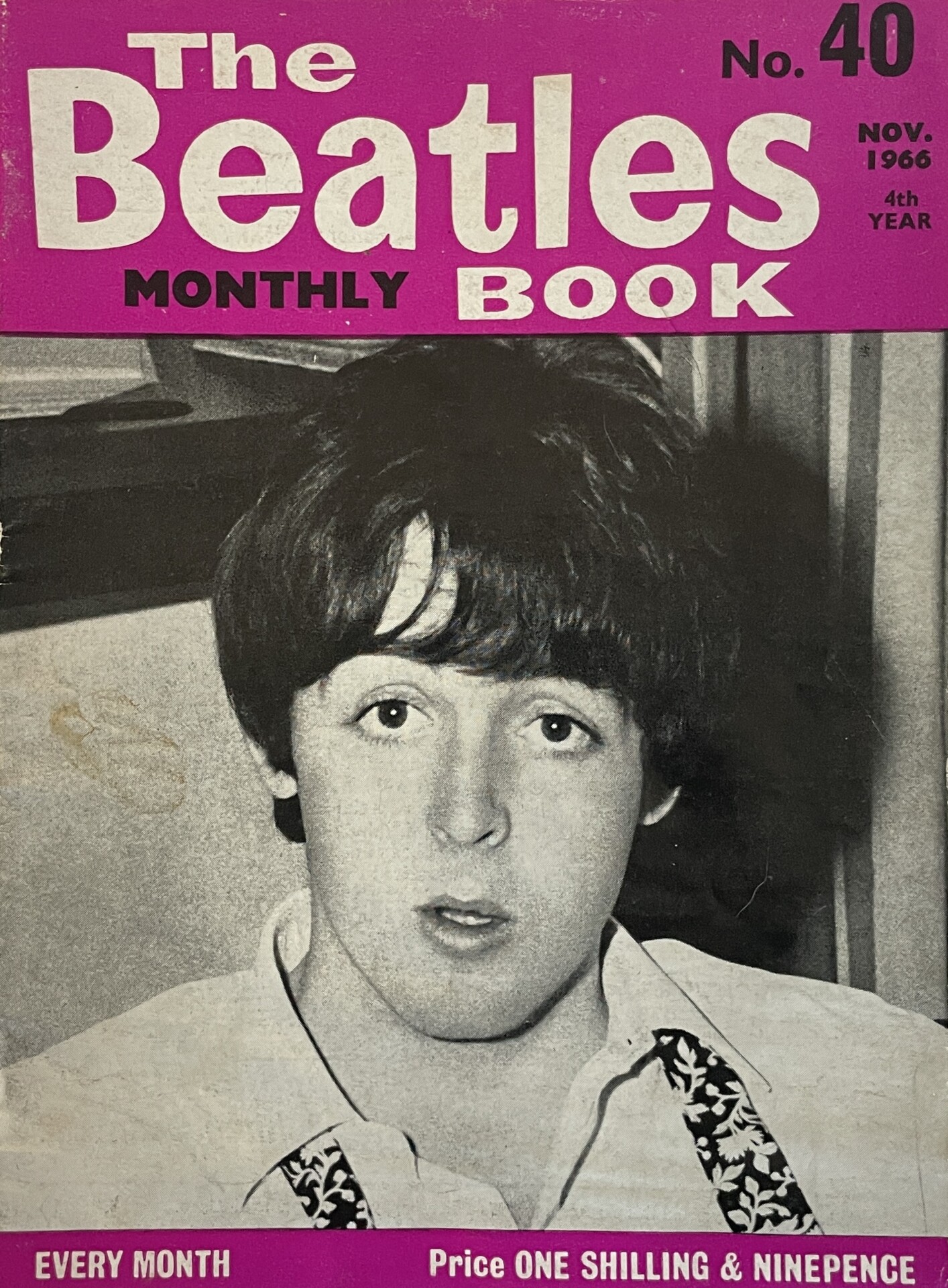 FAN CLUB MAGAZINE - Beatles Monthly #40 (1966) - Beatle Memories