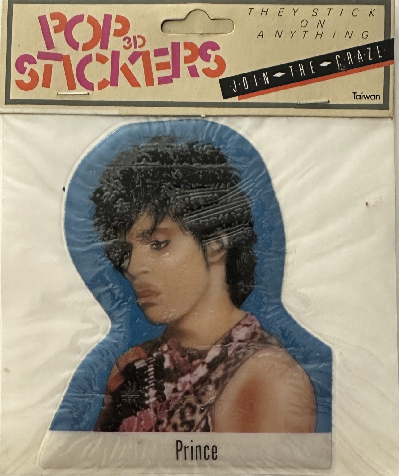 PUFFY STICKERS - Prince (Still In Package. 1980s) - Beatle Memories